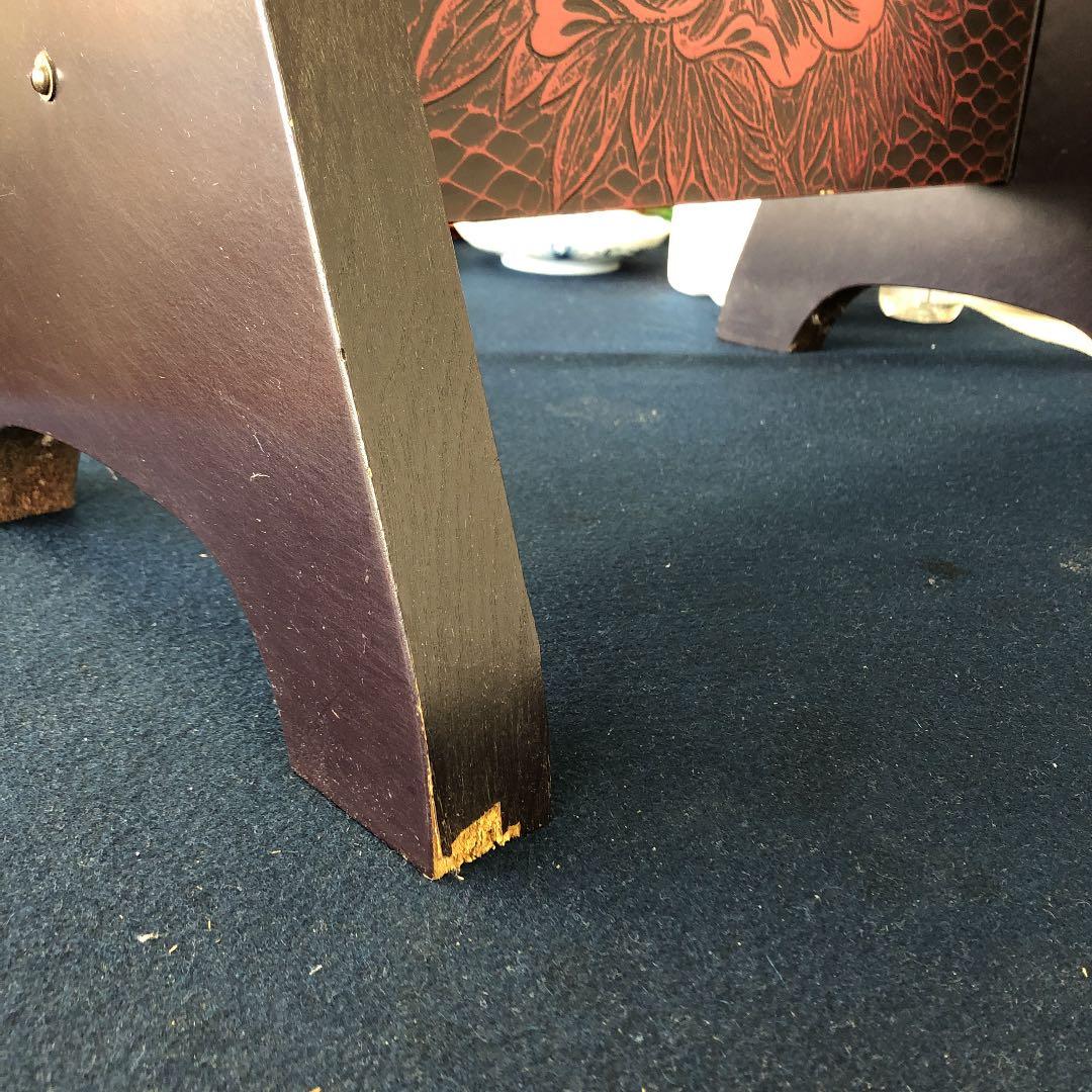 鎌倉彫の牡丹文姿見