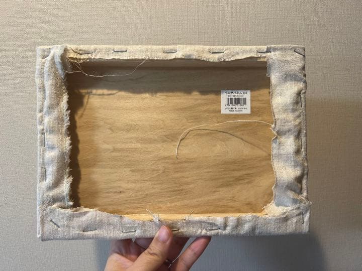 ハンドメイド手刺繍　刺しゅうフレーム　春を歌う鳥