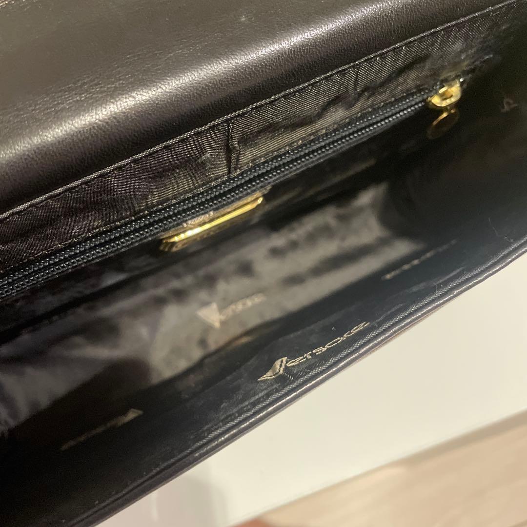 美品❣️ジャンニベルサーチェ　ラムレザーショルダーバック