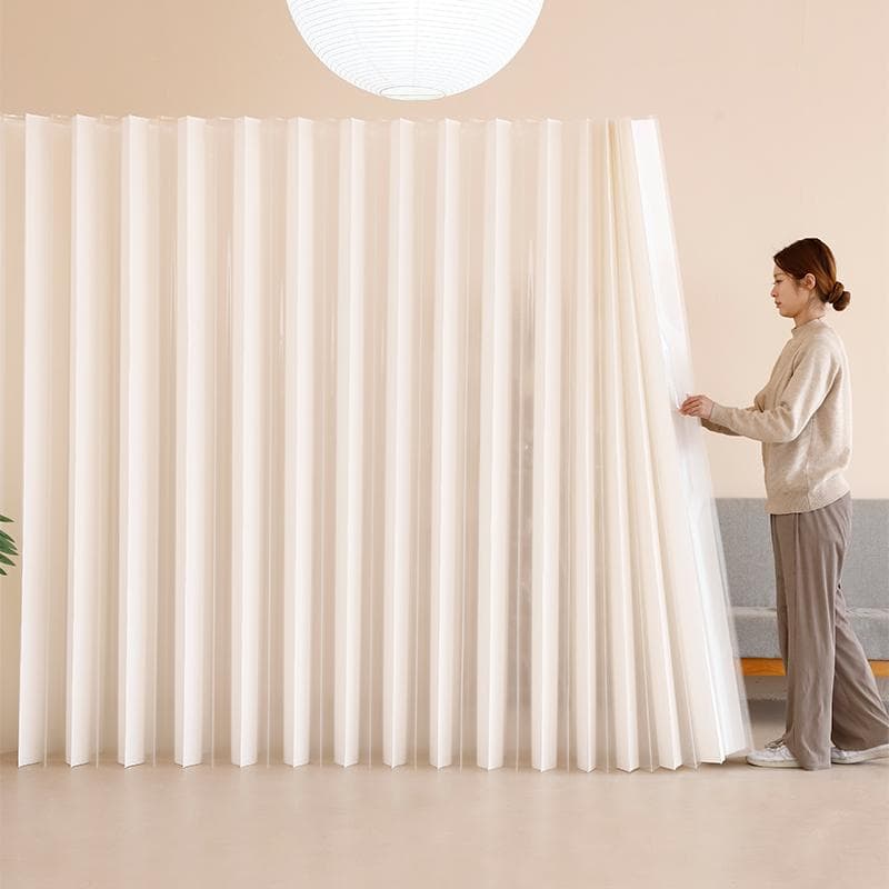 パーテーション間仕切り折り畳み式高さ2ｍ長さ2-3ｍ組立不要ついたて目隠し