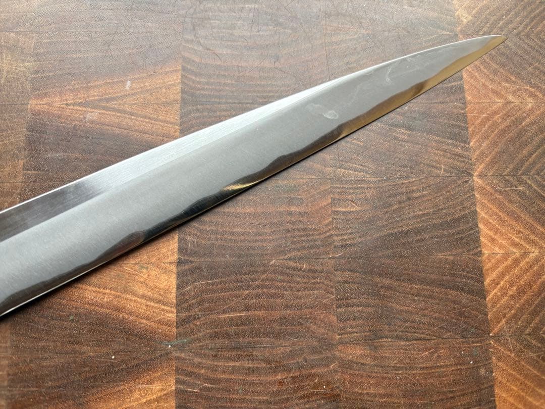 正本　築地　霞　柳刃　300mm 尺　包丁　白鋼　和包丁　研ぎ済　刺身