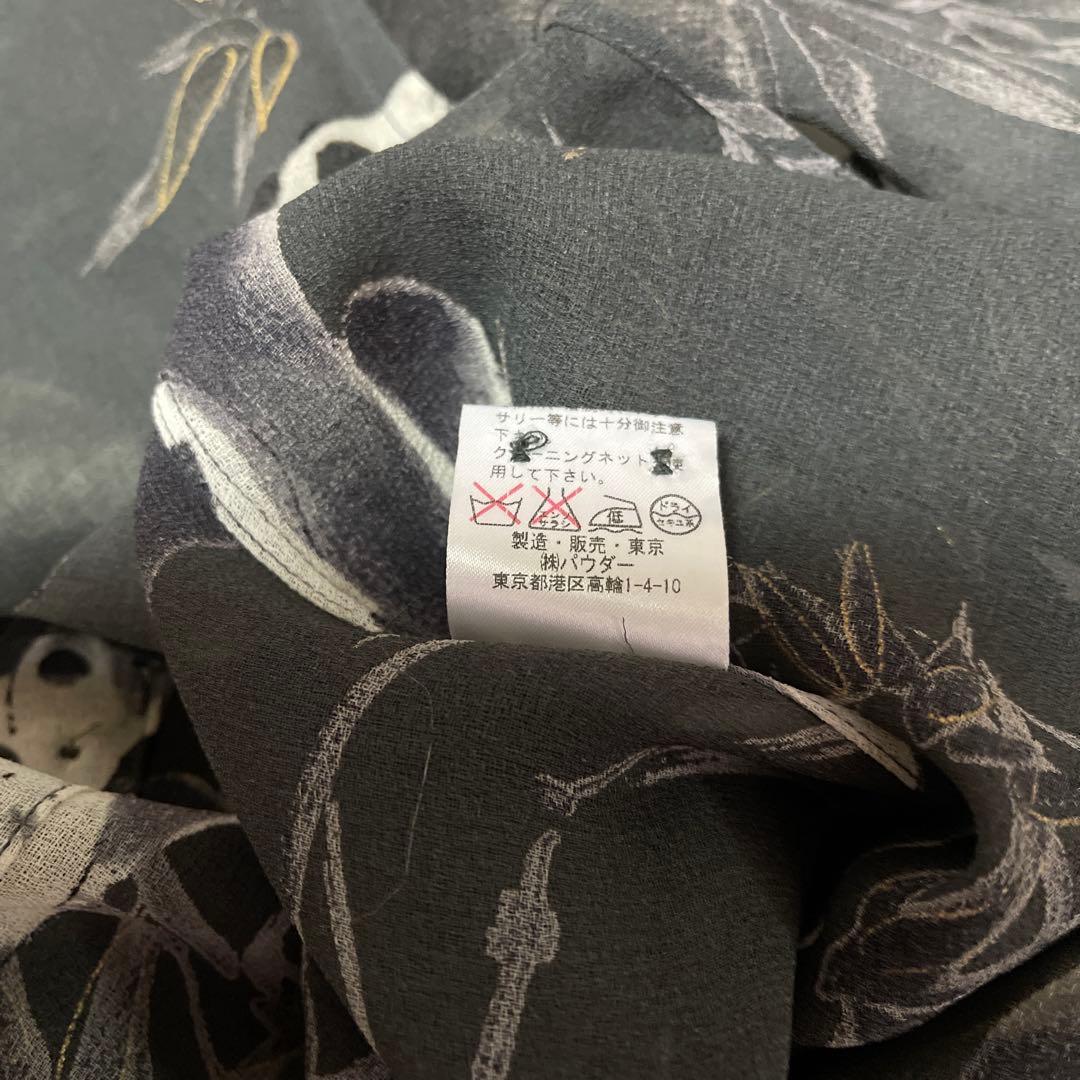 【未使用に近い】Powder パウダー　下迫秀樹　パンダ柄シャツブラウス