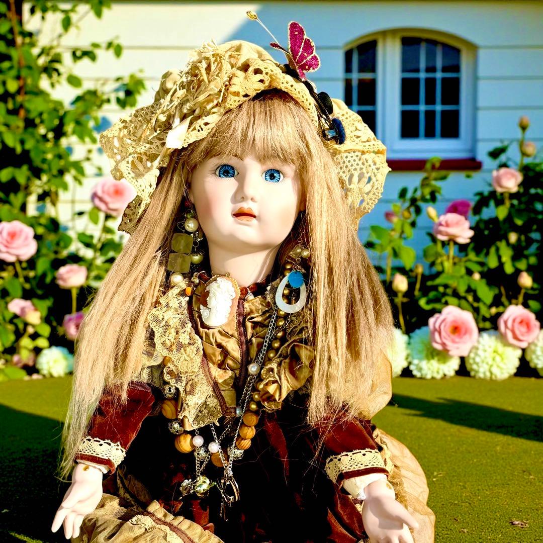 ビスクドール ジュモー フランス プリンセスドレス シェルカメオ エリザベスコイ