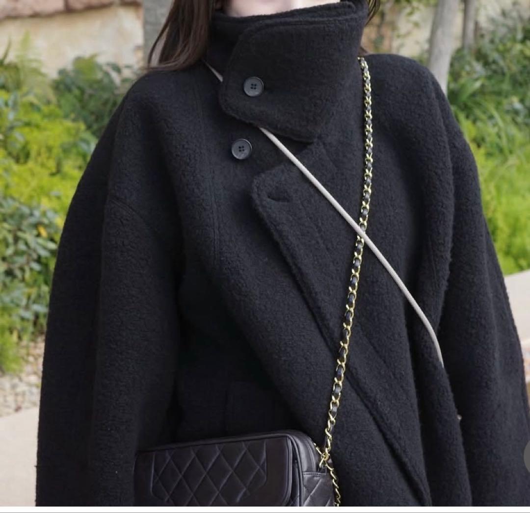 TODAYFUL StandcollarBoucleJacket ブラック36