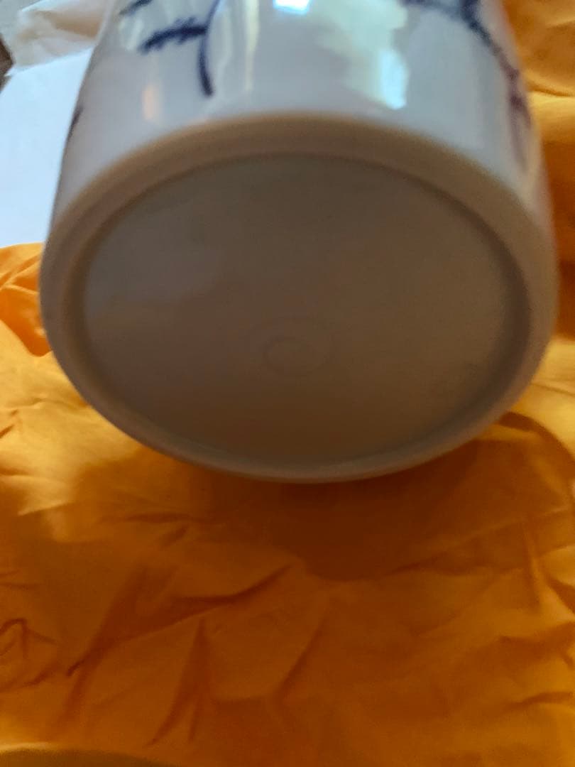 三浦竹泉 造 染付高砂手花瓶  青花 花器 花入