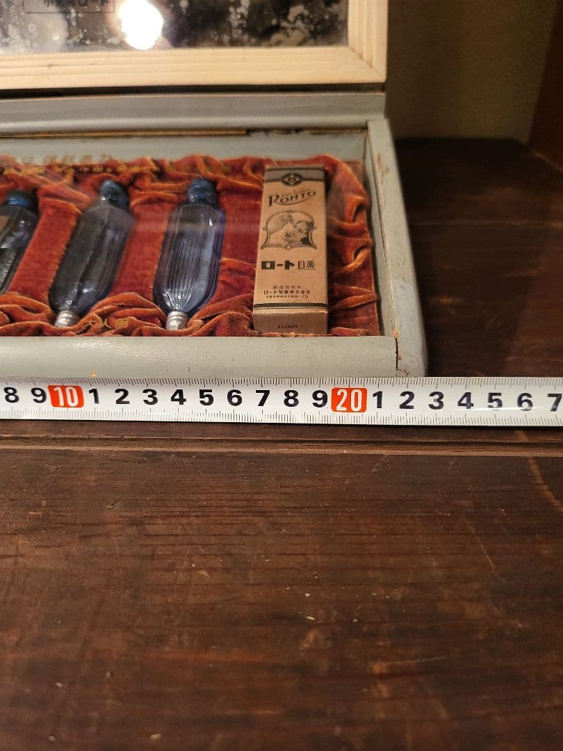 ロート 目薬　什器　店頭用　非売品　ガラスケース　ショーケース　アンティーク