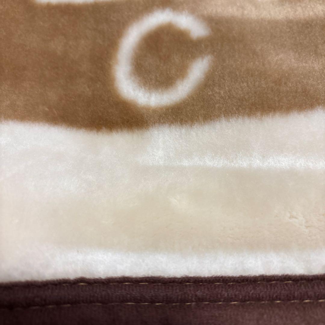 未使用タグ付CELINEアクリルニューマイヤー毛布.ブラウン.日本製