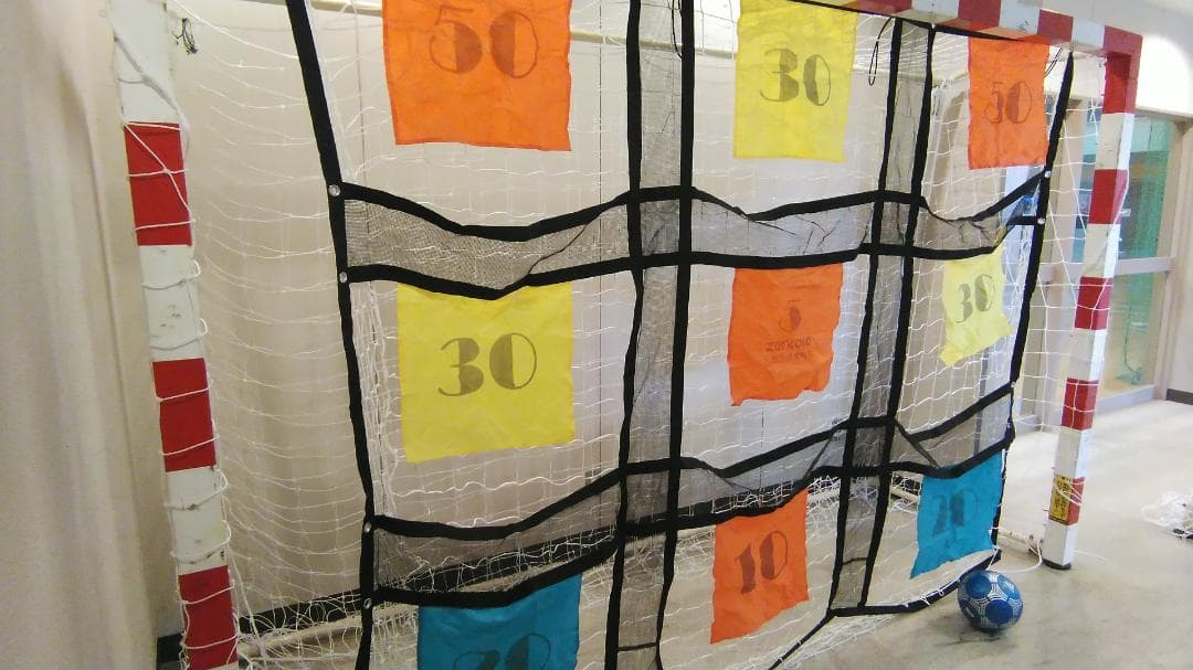 フットサル 用 ハンドボール 用 ゴールターゲット 9つ的 得点機能付き■新品