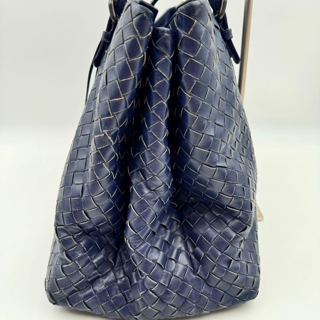 BOTTEGA VENETA ビジネスバッグ　ネイビー　カデナ A4収納