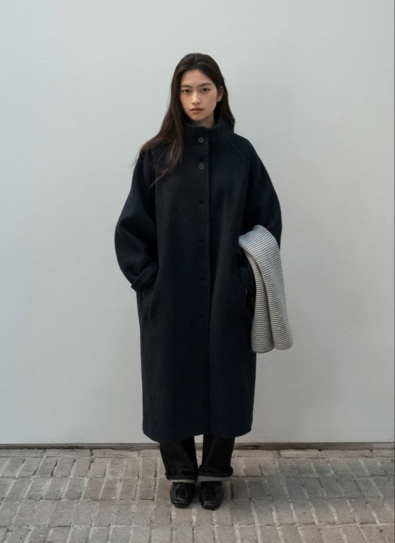 ジャケット・アウター Drop Wool Coat OHOTORO