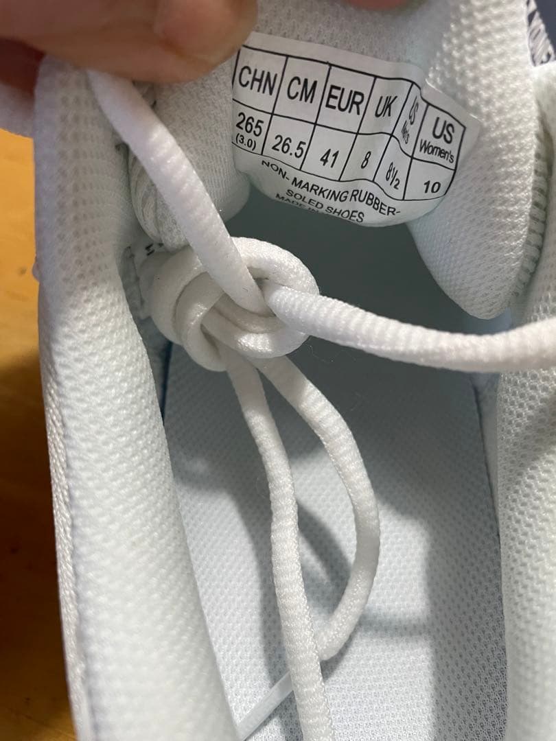 パワークッション ソニケージ ワイド GC. SHTSCWG白26.5センチ