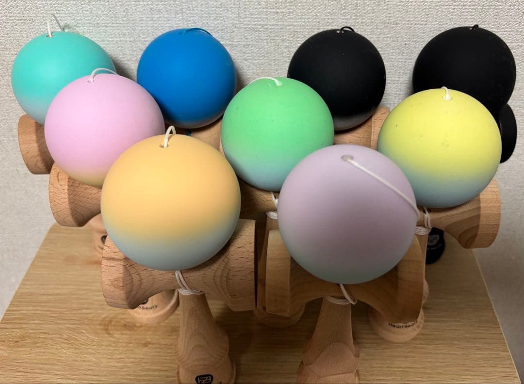 けん玉★パステル/ソリッド/モノクローム 9個セット