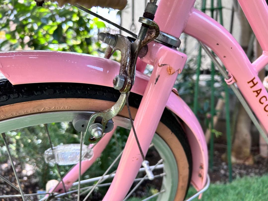 ブリヂストン HACCHI 子供用自転車 ピンク 18インチ スタンド付き