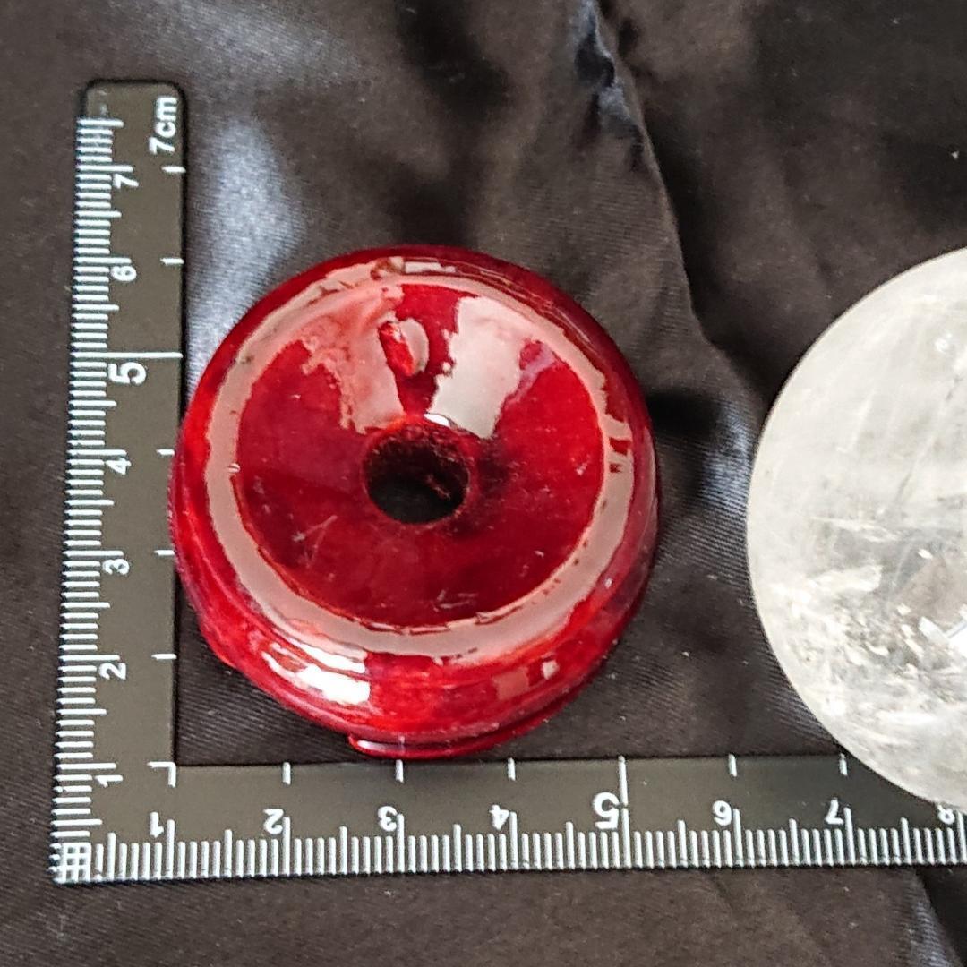 水晶玉　天然石　天然石レインボー虹色水晶丸玉　観賞石　パワーストーン　新品未使用