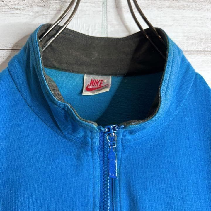 【入手困難!!】ナイキ ✈︎刺繍 ハーフジップ ゆるだぼ 銀タグ 裏起毛