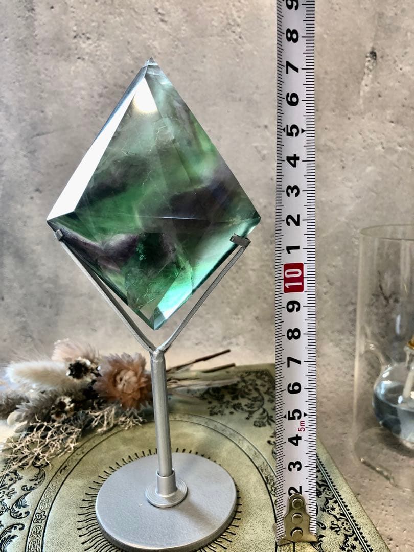 フローライト　ダイヤモンド　キャンデー　フローライト　スタンド付き
