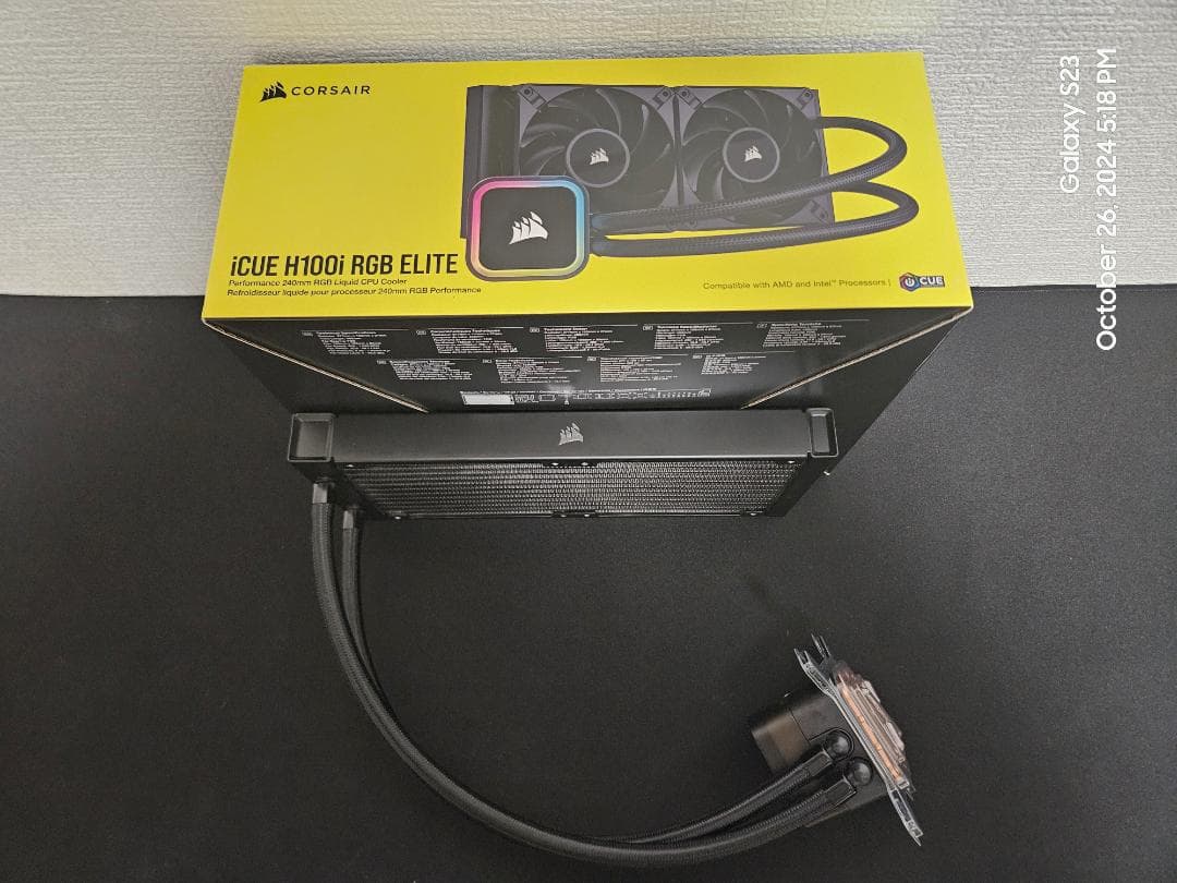 PC用ファン・クーラー Corsair iCUE H100i RGB Elite 240mm