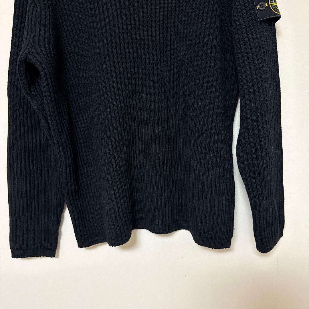 【ほぼ新品】STONE  ストーンアイランド クルーネックリブニット