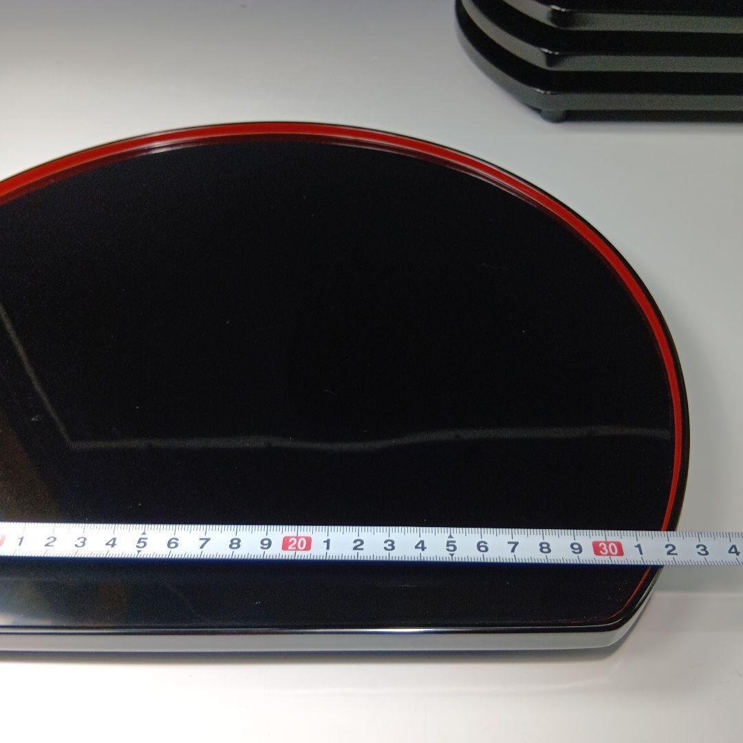 値下げ木製　輪島塗(塗師)静峰造　半月盆5枚　 共箱