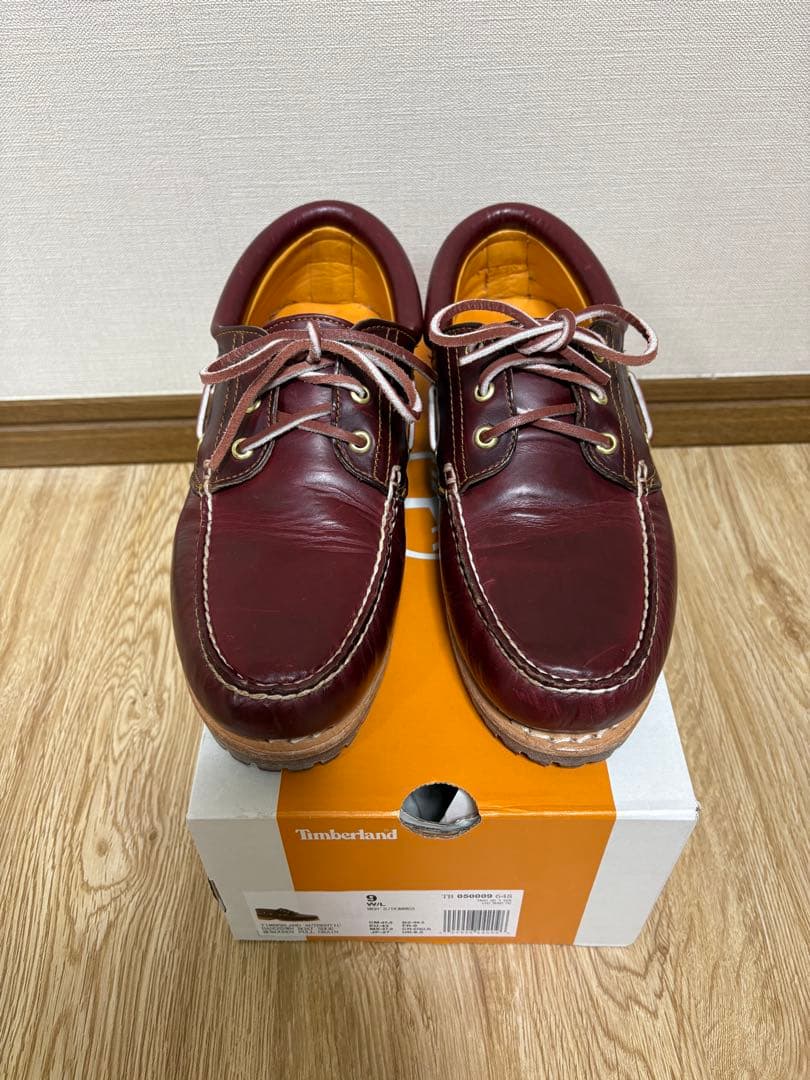 Timberland バーガンディ デッキシューズ3eye