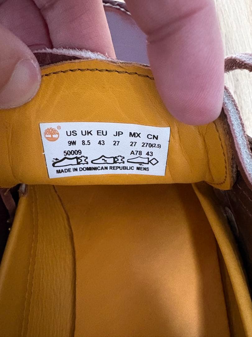 Timberland バーガンディ デッキシューズ3eye