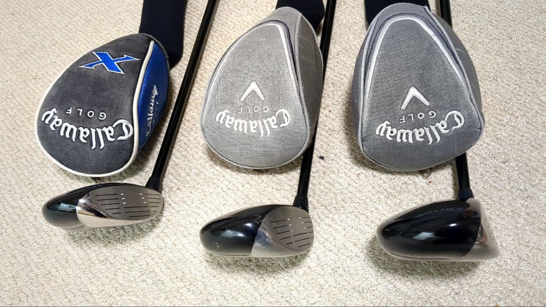 キャロウェイX 　フェアウェイウッド　3本セット3W、5W、7W、ヘッドカバー付