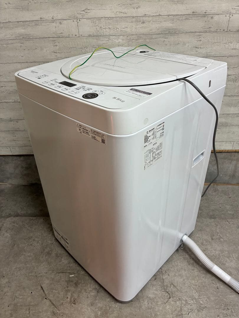 SHARP 全自動電気洗濯機 ES-GE5E-W 2021年製