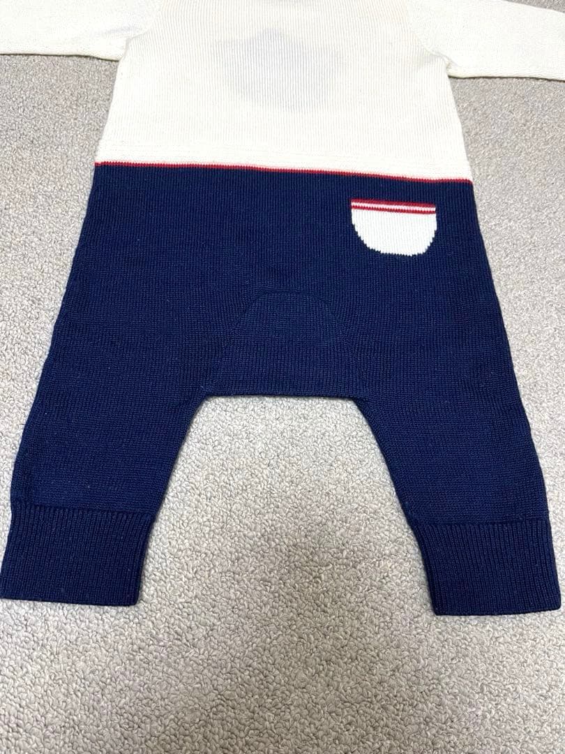 ファミリア　ロンパース　70 インターシャ　くま