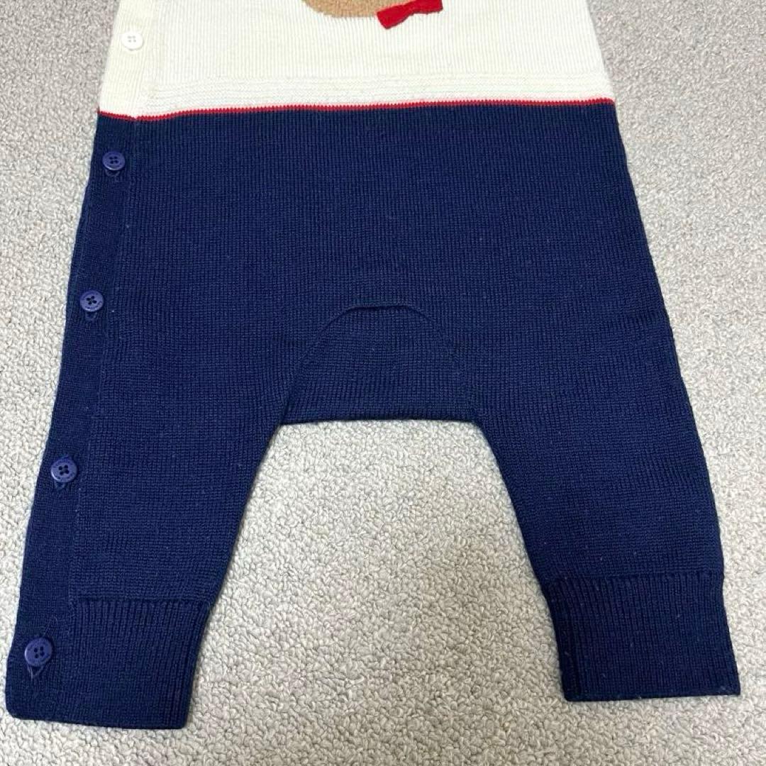 ファミリア　ロンパース　70 インターシャ　くま