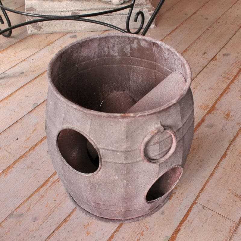 ラスティバレルポット 4ポケット アイアン プランター 399-1837