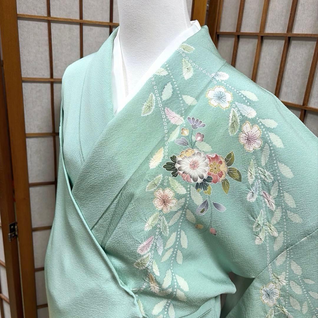 正絹　付け下げ《流れ　辻ヶ花》