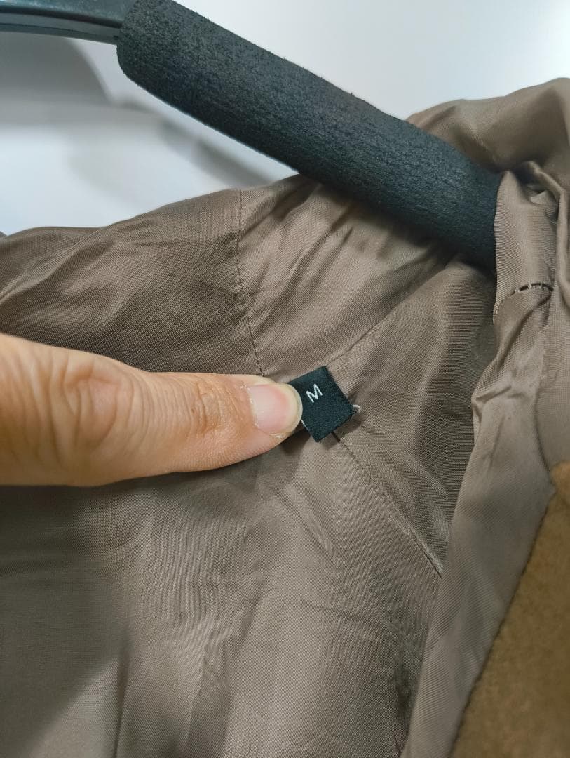 【春まで重宝！】Theoryメンズ上質フード付メルトンコート人気キャメルM抜け感