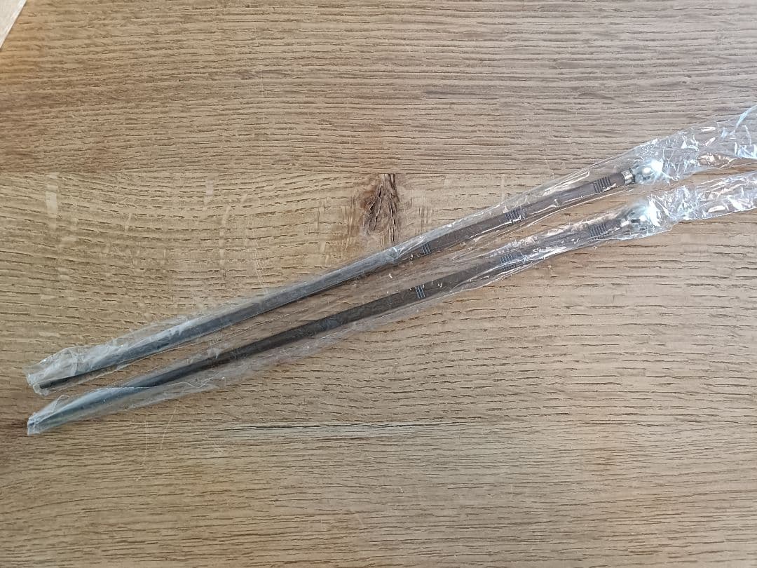 茶道具　木村清斎　七五三銀杏頭の火箸　未使用品