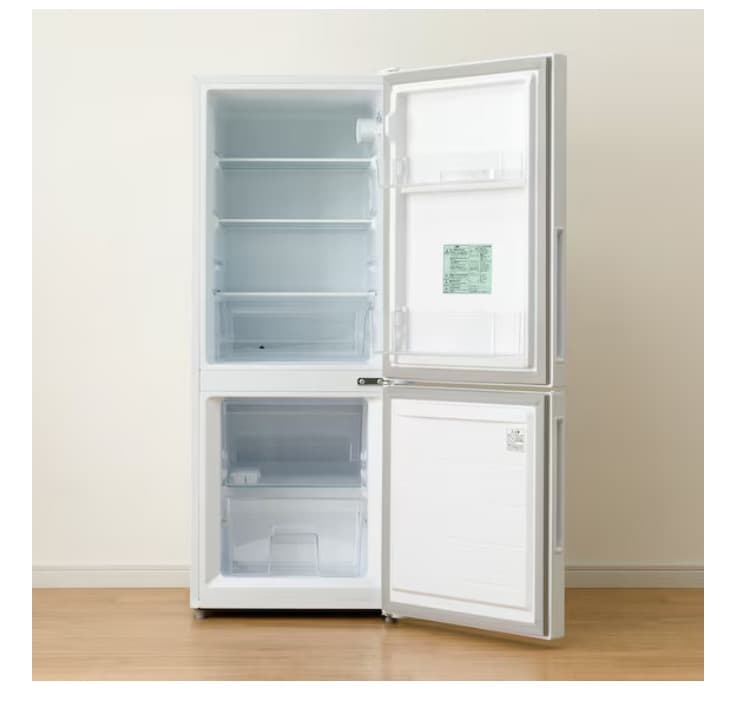 ニトリ　133L 2ドア冷凍冷蔵庫（NR-133L ホワイト）