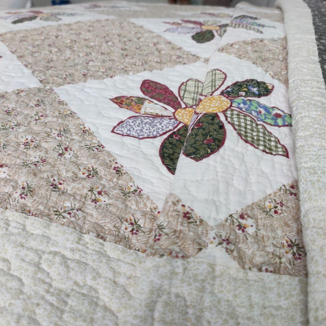 キルトベッドカバー3点セット綿マルチカバー キルティング 1126