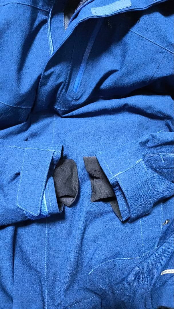 【SALOMON サロモン】スキーウェア ブルー 中綿 保温 メンズM