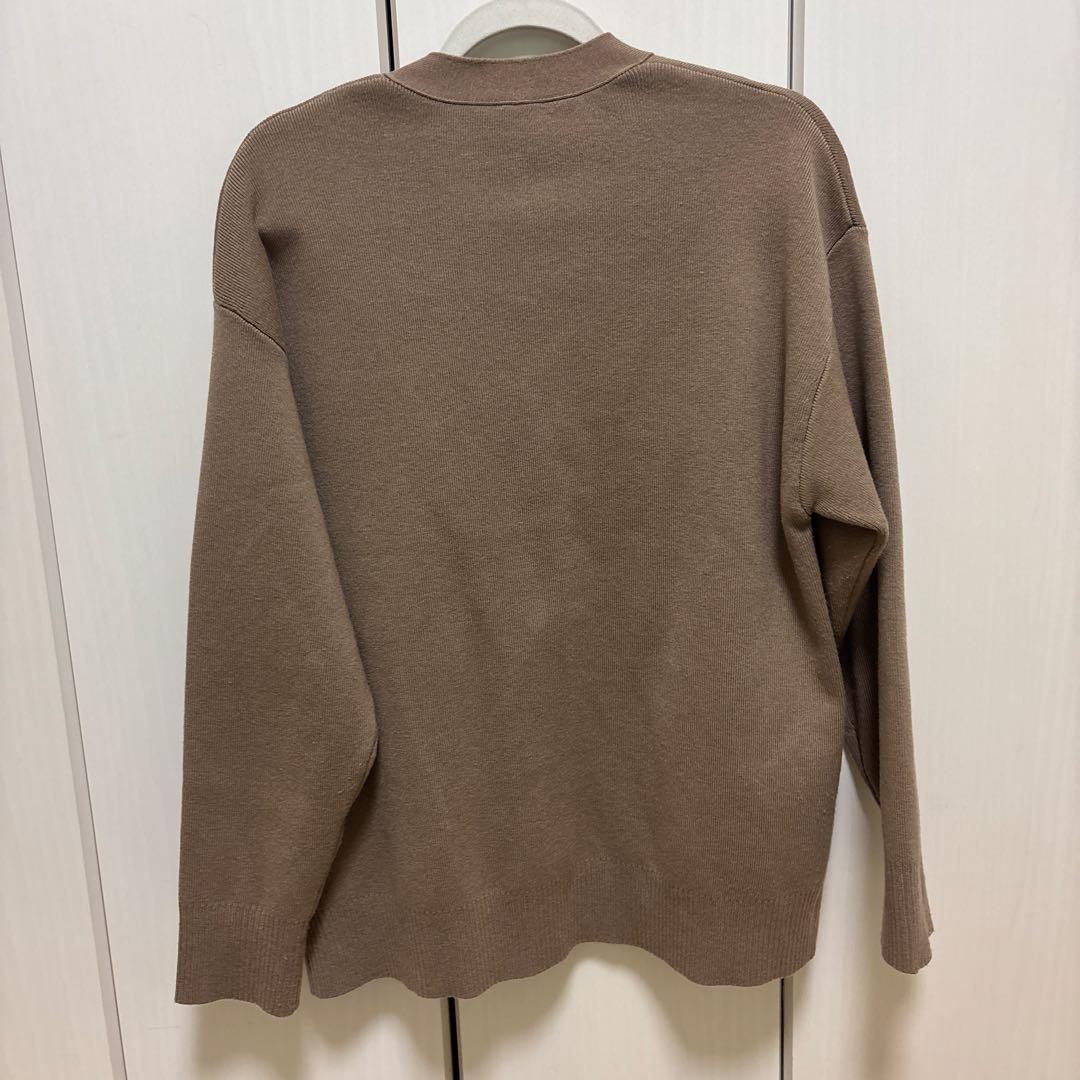 mila owen アップリケデザイン金釦Vネック ニットカーディガン