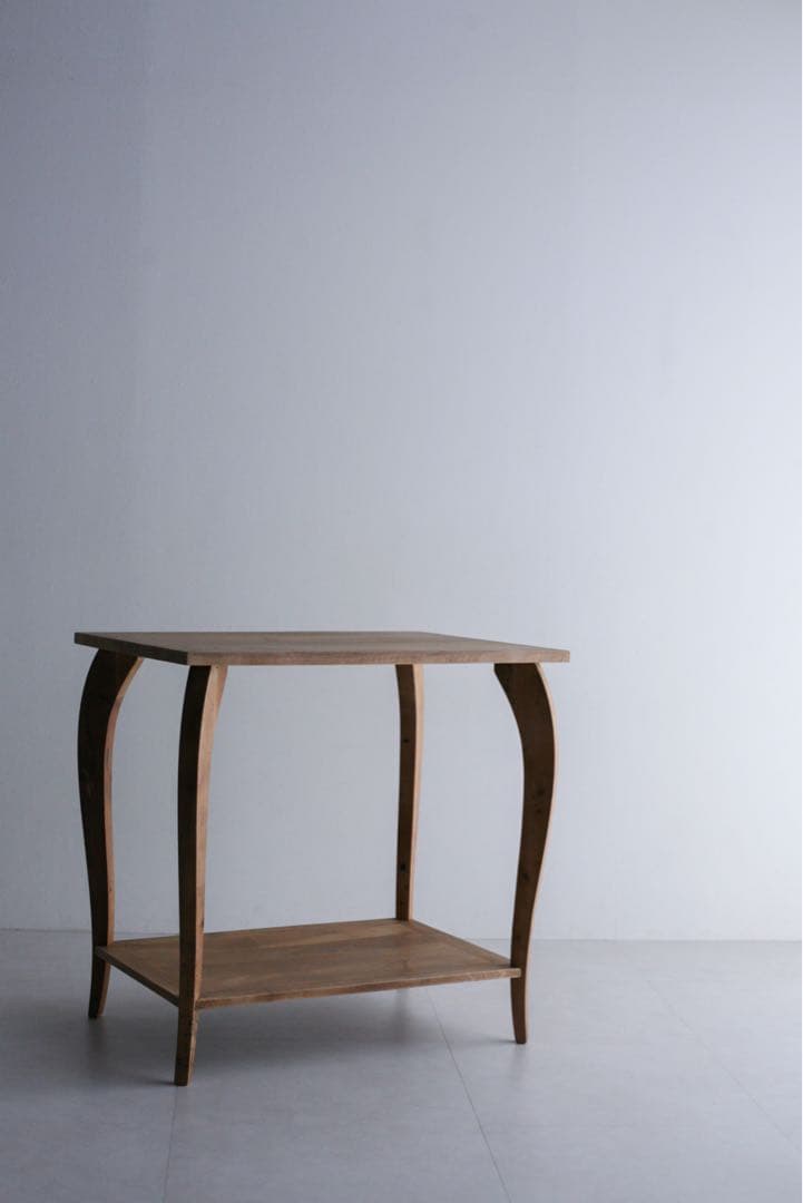 フランス　サイドテーブル　ダイニングテーブル　　無垢材　ブロカント　古家具