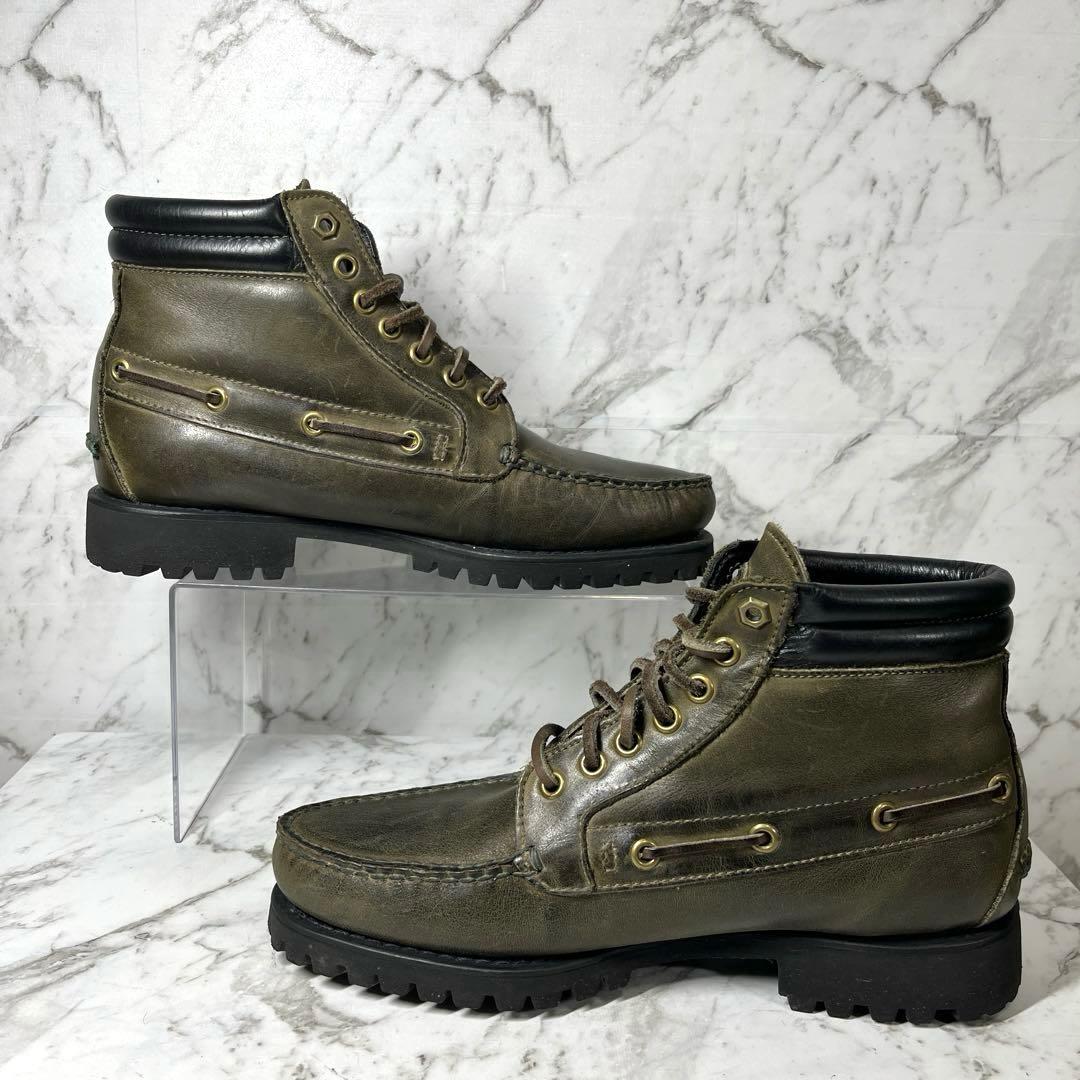 【美品】ティンバーランド・レザー デッキシューズ・別注・オープニングセレモニー