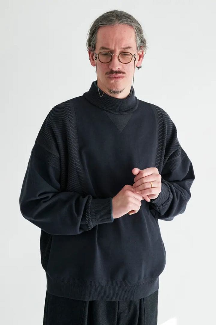 YASHIKI【23AW】Akisora Mock Neck Knit