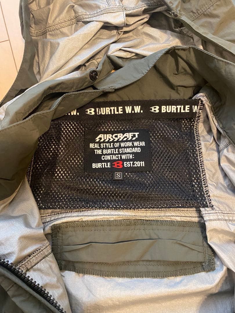BURTLE 空調服 Sサイズ カーキ　ファン付き