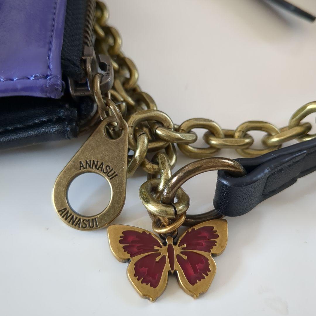 さくら！ アナスイ×ディズニーコラボ スマホショルダーバッグ 財布美品！