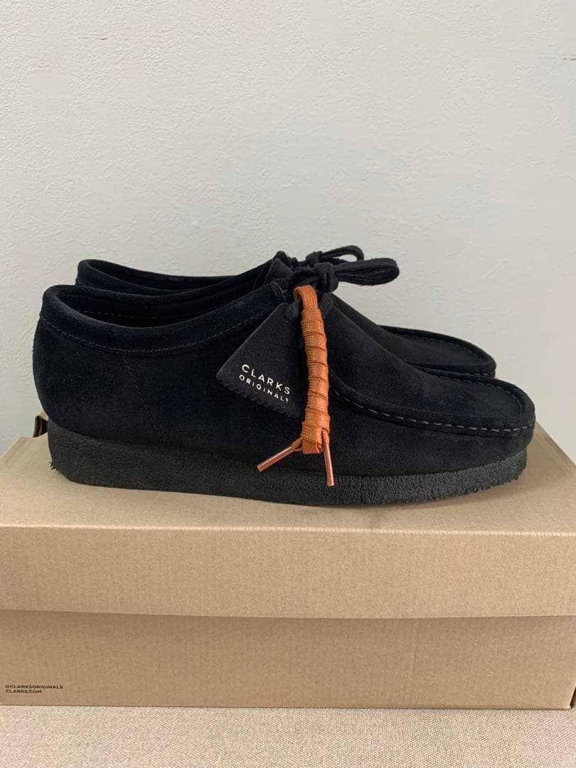 CLARKS ワラビー ブラックスエード　モカシン