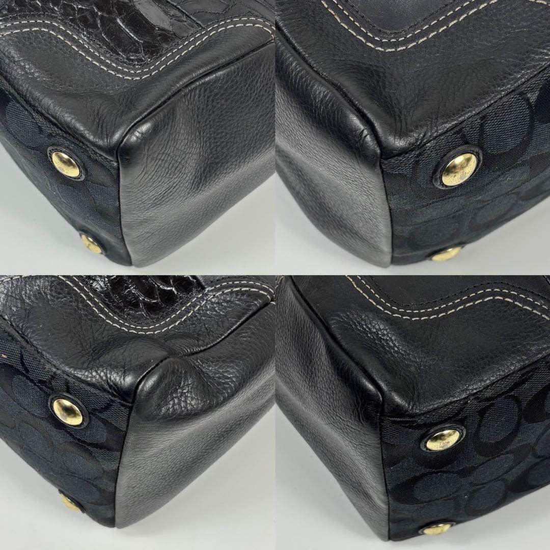 コーチ　ショルダーバッグ　2WAY 12479 パッチワーク　チャーム