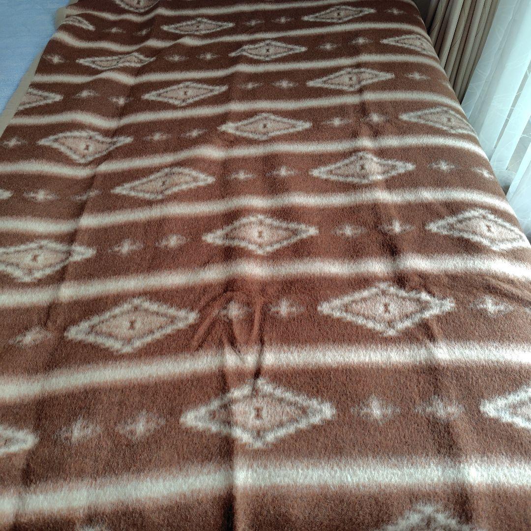 京都西川。アルパカ100%毛布 新品未使用品、実家保管品。購入時期不明