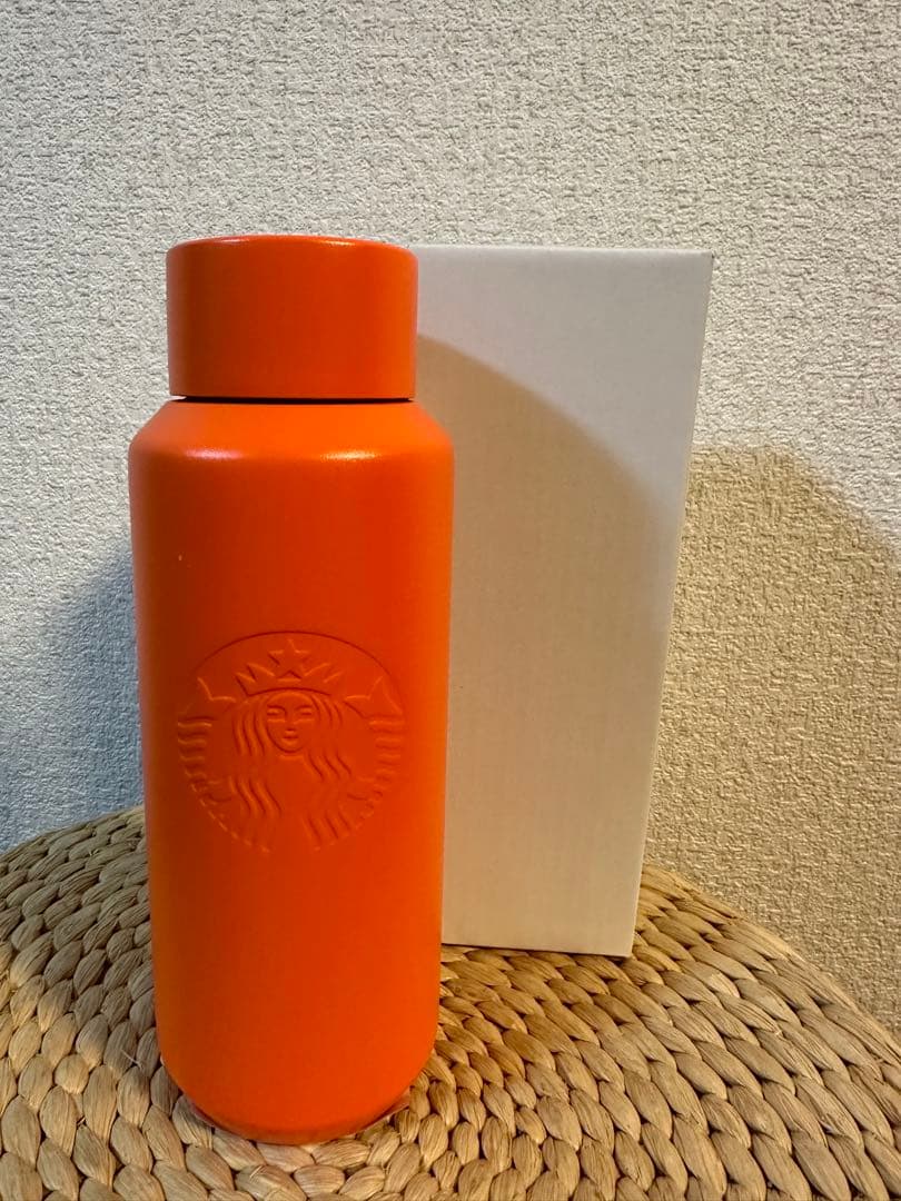 スターバックス　ポーター　コラボ　ステンレスボトル　スタバ　オレンジ