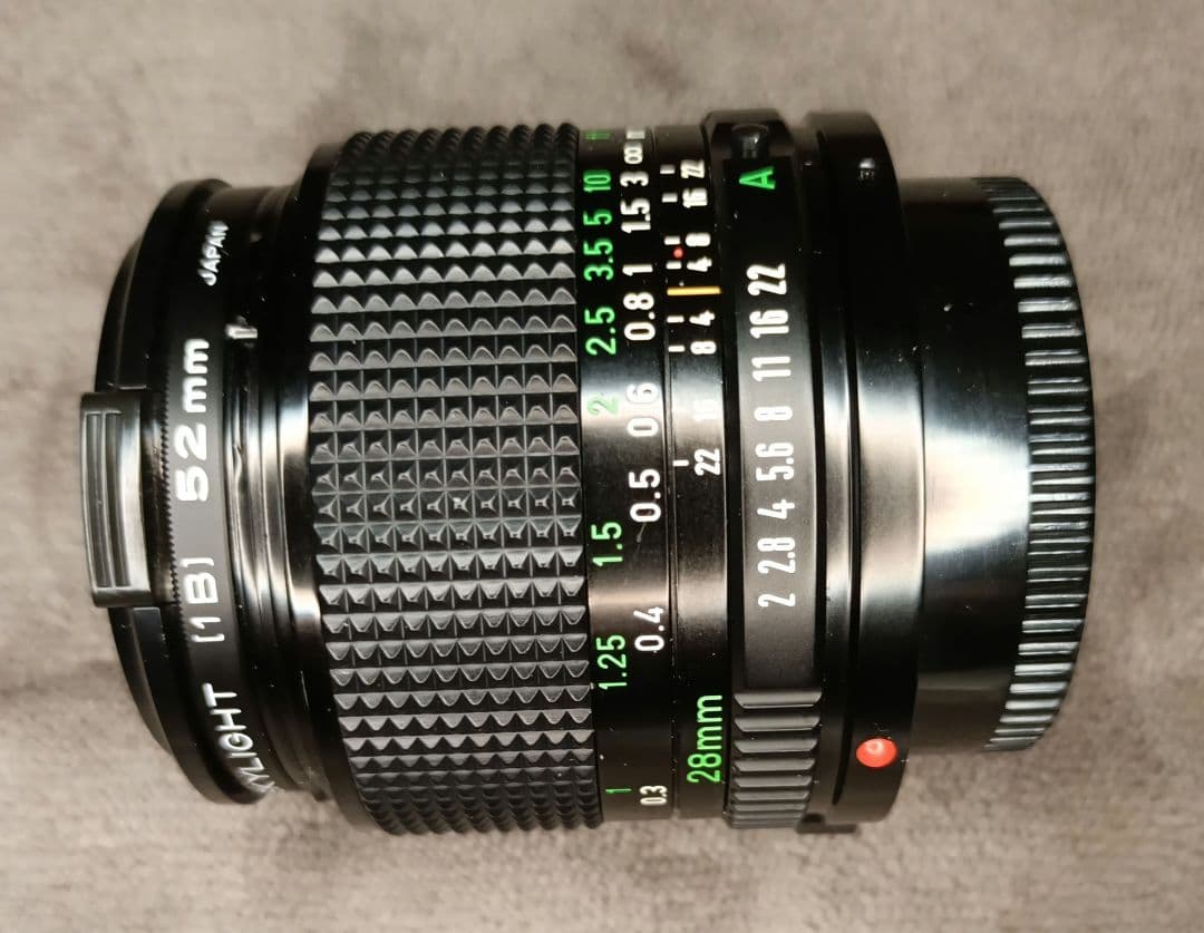 Canon FD 28mm f/2 レンズ