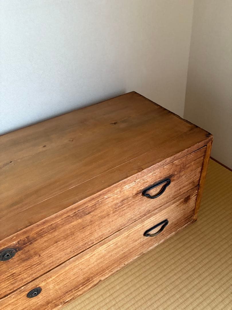 木製タンス●２段●テレビ台にも