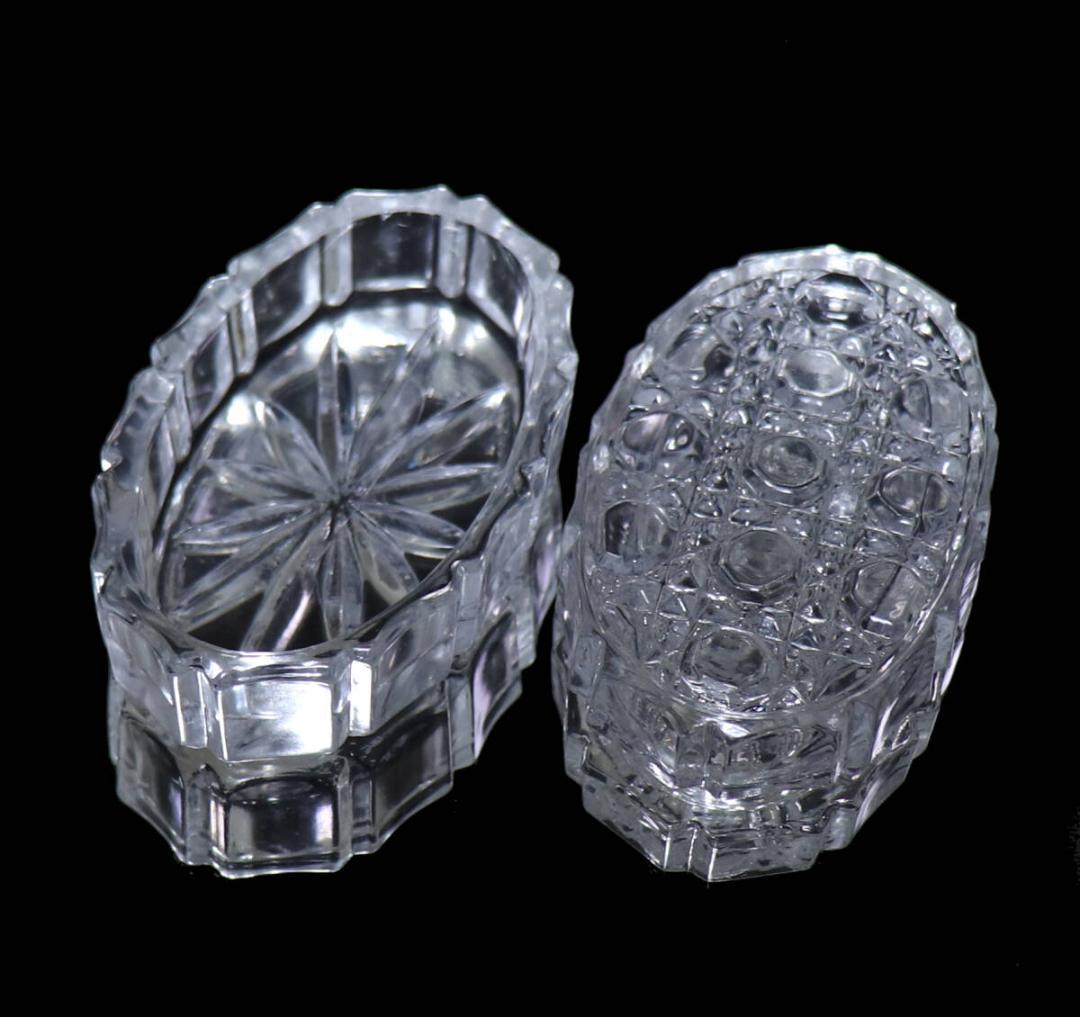 オールド・バカラ 珍品 蓋物 ディアマン ピエーリー 小物入れ ボンボニエール