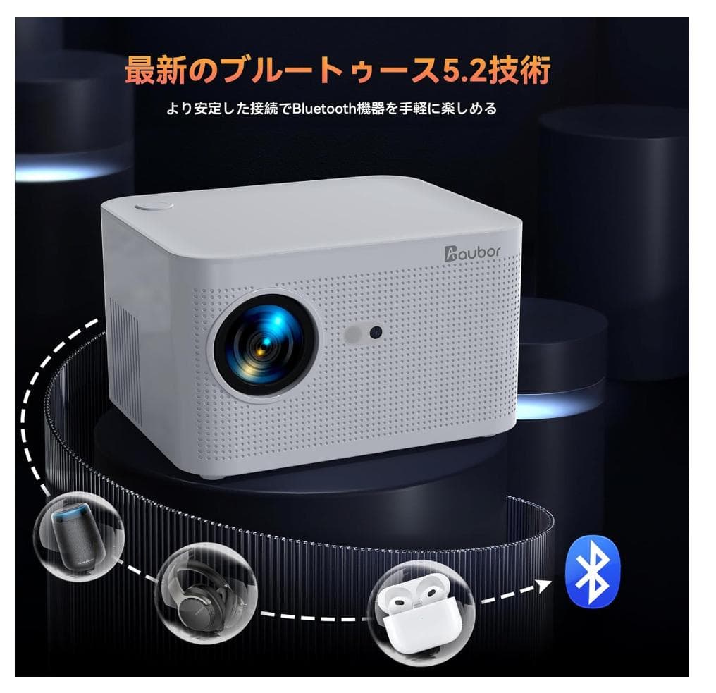 ⭕新品・未開封【プロジェクター 小型 15000lm 4K対応 】